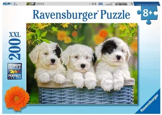 puzzel Schattige puppies - legpuzzel - 200 stukjes de Ravensburger, édition Multicolore – boîte 1 sur 2