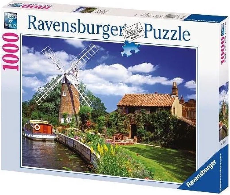 puzzel Schilderachtige molen - Legpuzzel - 1000 stukjes de Ravensburger, édition Multicolore – boîte