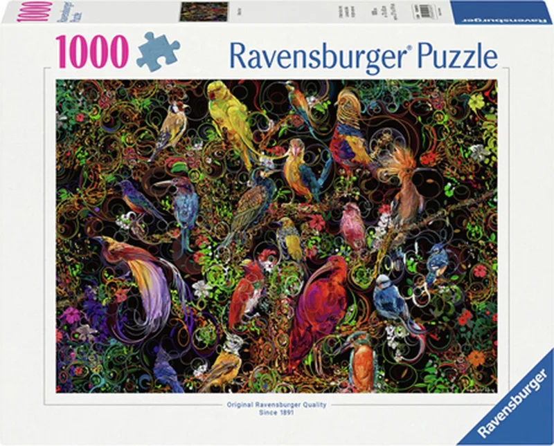 puzzel Schitterende vogels van Ravensburger, editie Meerkleurig – doos