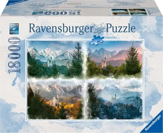 puzzel Slot Neuschwanstein In 4 Seizoenen - Legpuzzel - 18000 stukjes from Ravensburger, Multicolour edition – box 2 of 2