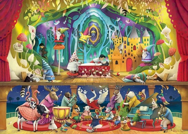 puzzel Sneeuwwitje en de 7 dwergen - 1000 stukjes legpuzzel. van Ravensburger, editie Meerkleurig – doos