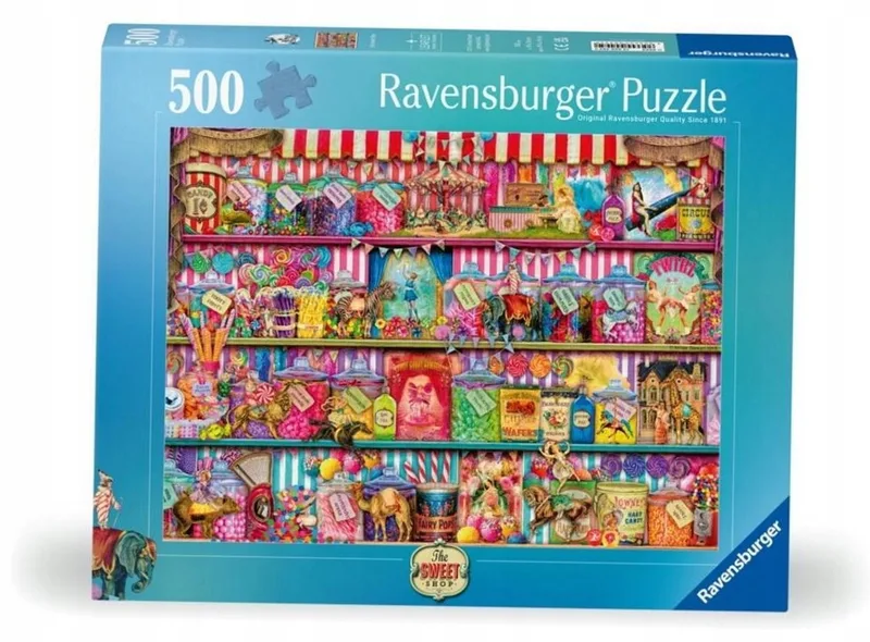 Puzzel: Snoepwinkel 500 Stukjes van Ravensburger, editie Meerkleurig – doos