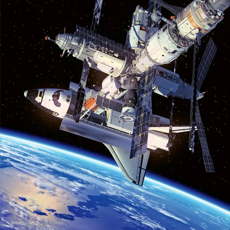 puzzel Space - Drie puzzels - 49 stukjes - kinderpuzzel van Ravensburger, editie Meerkleurig – doos 2 van 5