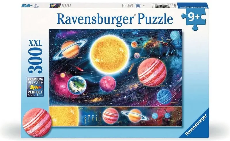 puzzel Space - Legpuzzel - 300 XXL stukjes von Ravensburger, Ausgabe Mehrfarbig – Schachtel 1 von 2