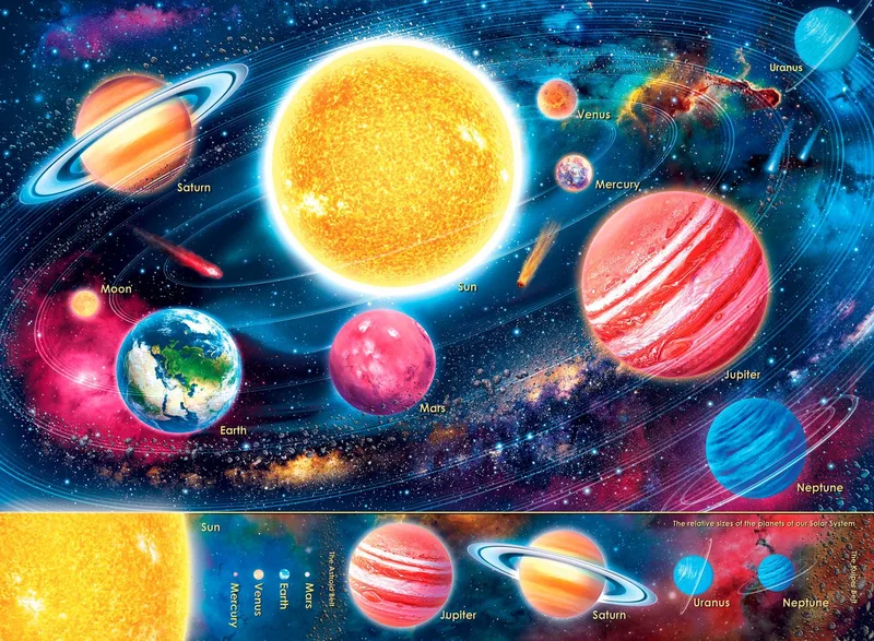 puzzel Space - Legpuzzel - 300 XXL stukjes von Ravensburger, Ausgabe Mehrfarbig – Schachtel 2 von 2