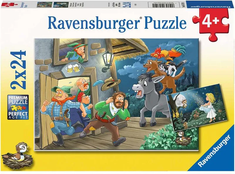 puzzel Sprookjes - Legpuzzel - 2x24 stukjes van Ravensburger, editie Meerkleurig – doos