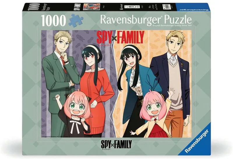 puzzel Spy X Family - Legpuzzel - 1000 stukjes van Ravensburger, editie Meerkleurig – doos 1 van 2