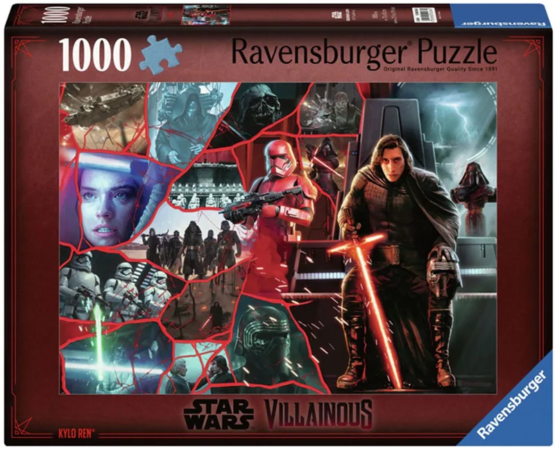 puzzel Star Wars Kylo Ren - 1000 stukjes legpuzzel. van Ravensburger, editie Meerkleurig – doos