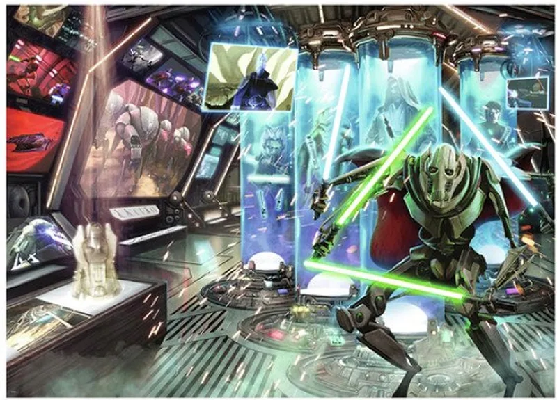 puzzel Star Wars legpuzzel General Grievous 1000 stukjes. van Ravensburger, editie Meerkleurig – doos