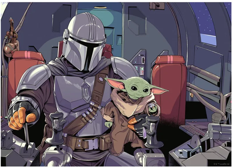puzzel Star Wars The Mandalorian - 1000 stukjes legpuzzel. from Ravensburger, Multicolour edition – box