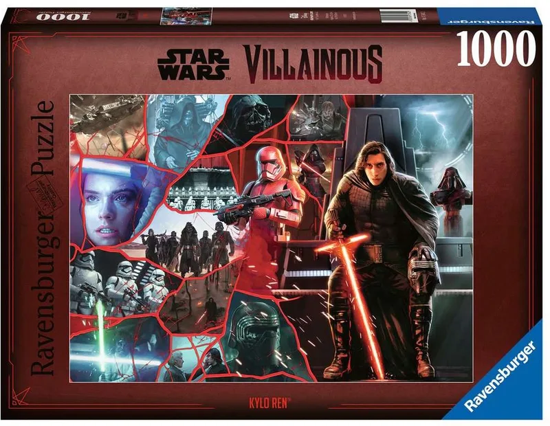puzzel Star Wars Villainous: Kylo Ren - Legpuzzel - 1000 stukjes van Ravensburger, editie Meerkleurig – doos