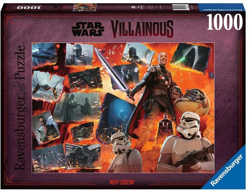 puzzel Star Wars Villainous:Moff Gideon - Legpuzzel - 1000 stukjes fra Ravensburger, Flerfarvet-udgave – æske