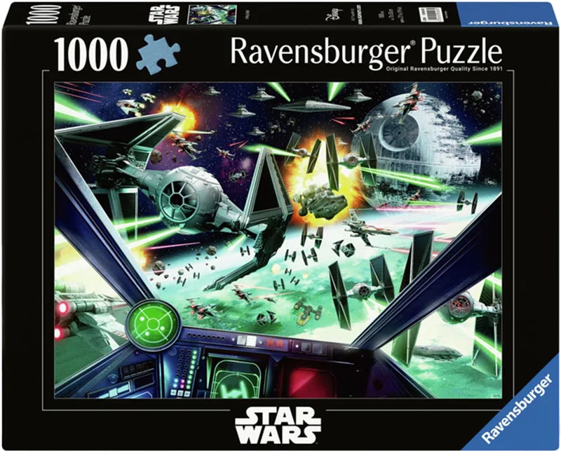 Puzzel Star Wars – X-Wing Cockpit – 1000 Stukjes van Ravensburger, editie Meerkleurig – doos