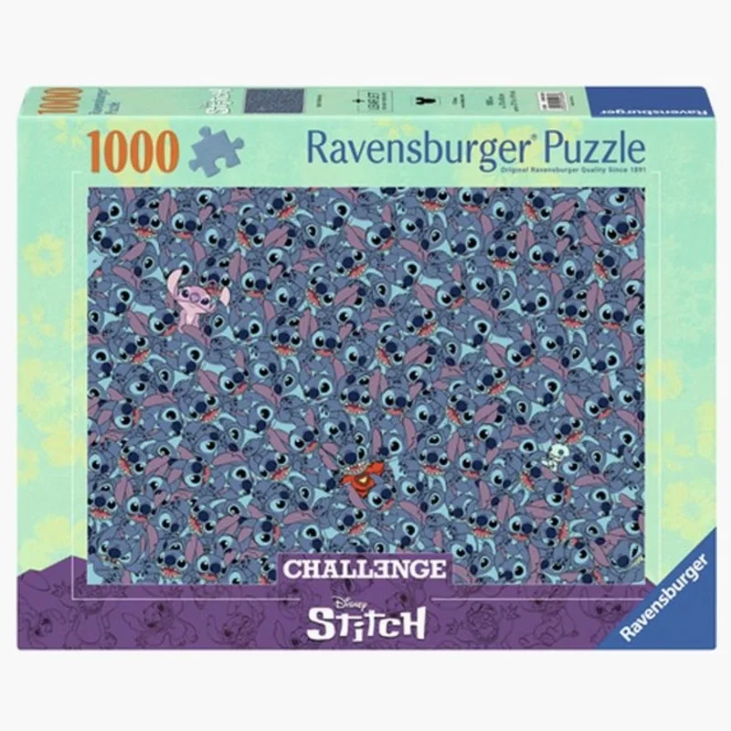Puzzel Stitch Challenge - legpuzzel - 1000 stukjes van Ravensburger, editie Meerkleurig – doos