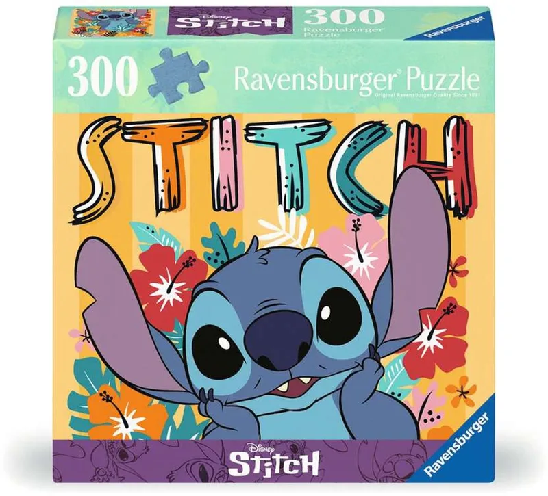 puzzel Stitch - Legpuzzel - 300 stukjes van Ravensburger, editie Meerkleurig – doos