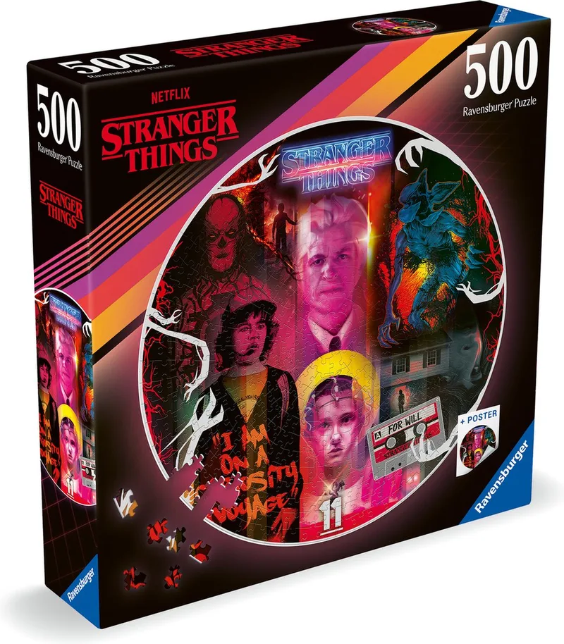 puzzel Stranger Things - Legpuzzel - 500 stukjes van Ravensburger, editie Meerkleurig – doos 1 van 2