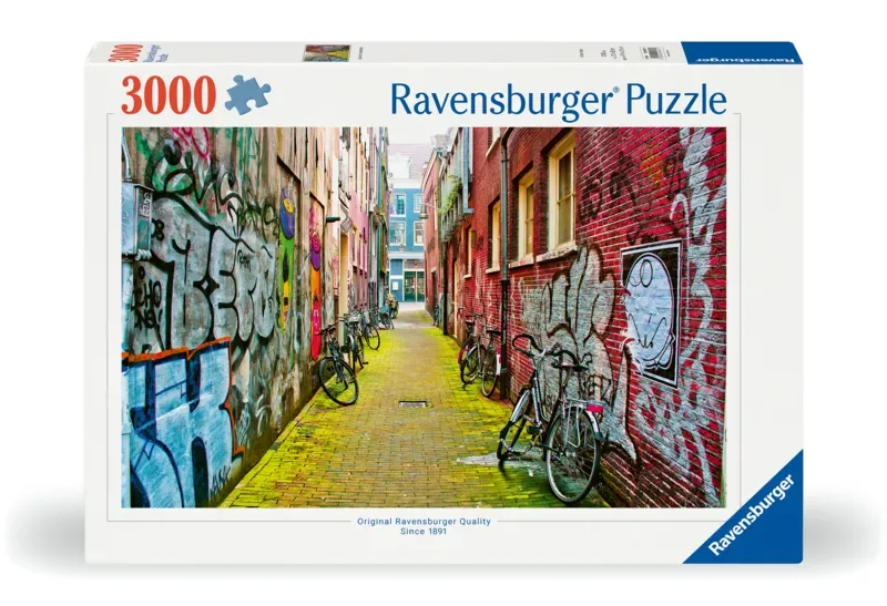 puzzel Street in Amsterdam - Legpuzzel - 3000 stukjes from Ravensburger, Multicolour edition – box 2 of 2