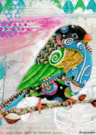 puzzel Swirly Bird - Legpuzzel - 1000 stukjes de Ravensburger, édition Multicolore – boîte 2 sur 2