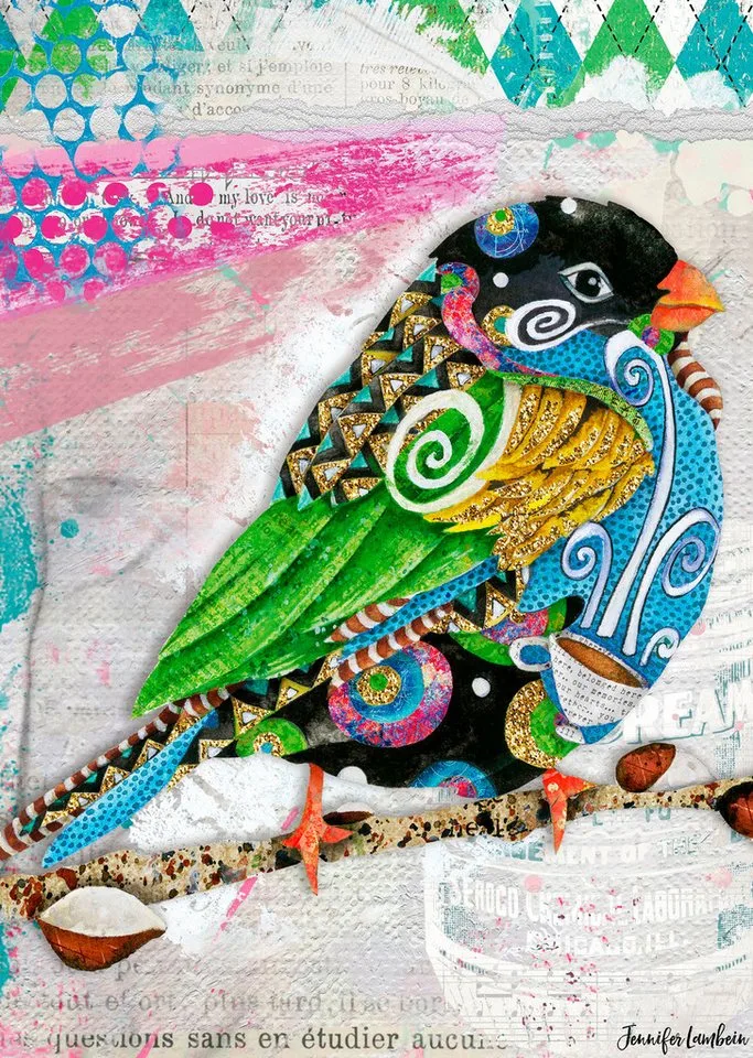 puzzel Swirly Bird - Legpuzzel - 1000 stukjes de Ravensburger, édition Multicolore – boîte 2 sur 2