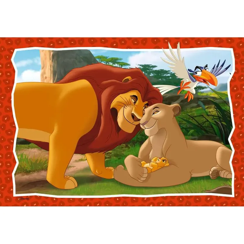 puzzel The Lion King - Twee puzzels - 24 stukjes - kinderpuzzel van Ravensburger, editie Meerkleurig – doos 4 van 4