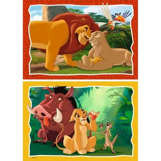 puzzel The Lion King - Twee puzzels - 24 stukjes - kinderpuzzel van Ravensburger, editie Meerkleurig – doos 3 van 4