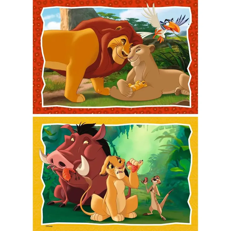 puzzel The Lion King - Twee puzzels - 24 stukjes - kinderpuzzel van Ravensburger, editie Meerkleurig – doos 3 van 4