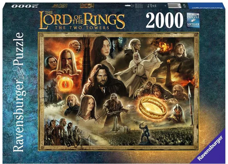 puzzel The Lord of The Rings: The Two Towers - Legpuzzel - 2000 stukjes de Ravensburger, édition Multicolore – boîte