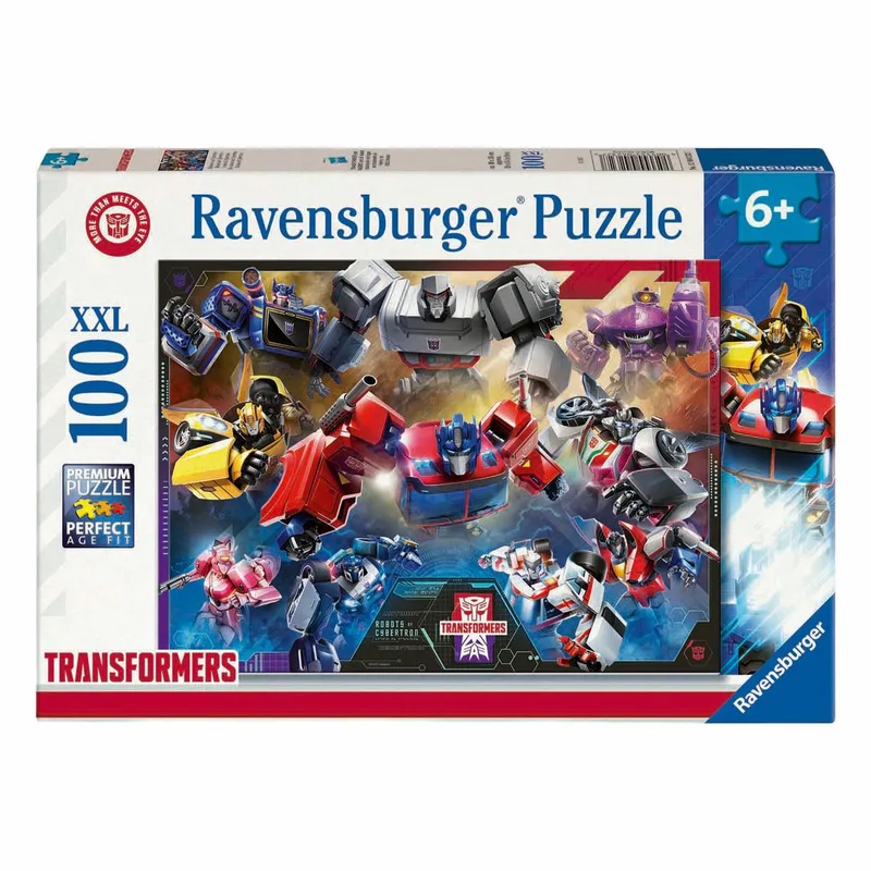 puzzel Transformers - Legpuzzel - 100 XXL stukjes van Ravensburger, editie Meerkleurig – doos