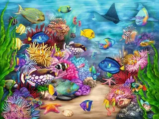 puzzel Tropical Reef Life - 750 stukjes legpuzzel onderwater. from Ravensburger, Multicolour edition – box 1 of 2