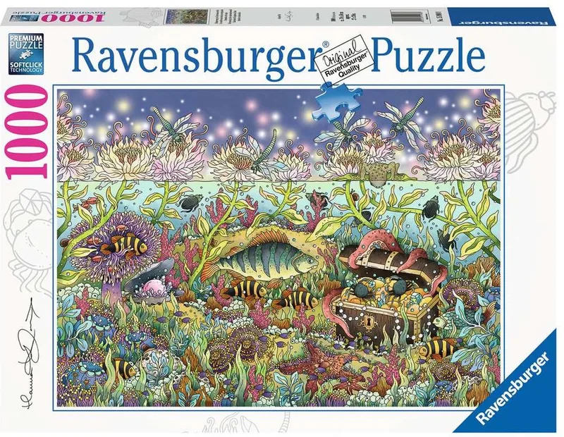 Puzzel Underwater Kingdom at Dusk - Legpuzzel - 1000 stukjes de Ravensburger, édition Multicolore – boîte