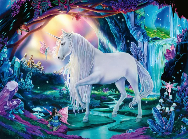 puzzel Unicorn - Legpuzzel - 300 XXL stukjes von Ravensburger, Ausgabe Mehrfarbig – Schachtel 2 von 2