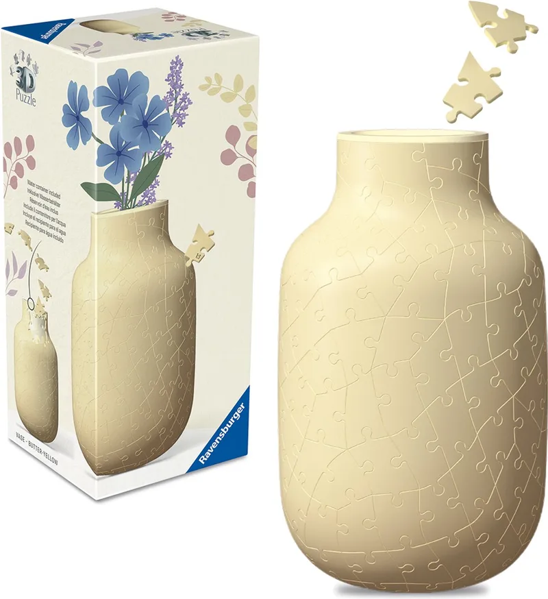 Puzzel Vaas - 162 Stukjes - Vanaf 10 Jaar från Ravensburger, utgåva Butter Yellow – kartong