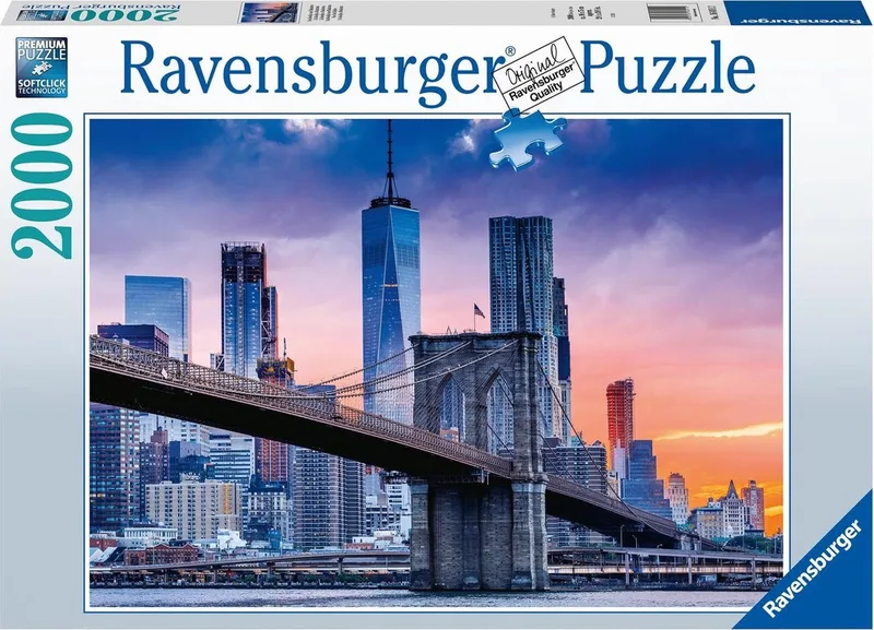 puzzel Van Brooklyn naar Manhatten - legpuzzel - 2000 stukjes von Ravensburger, Ausgabe Mehrfarbig – Schachtel