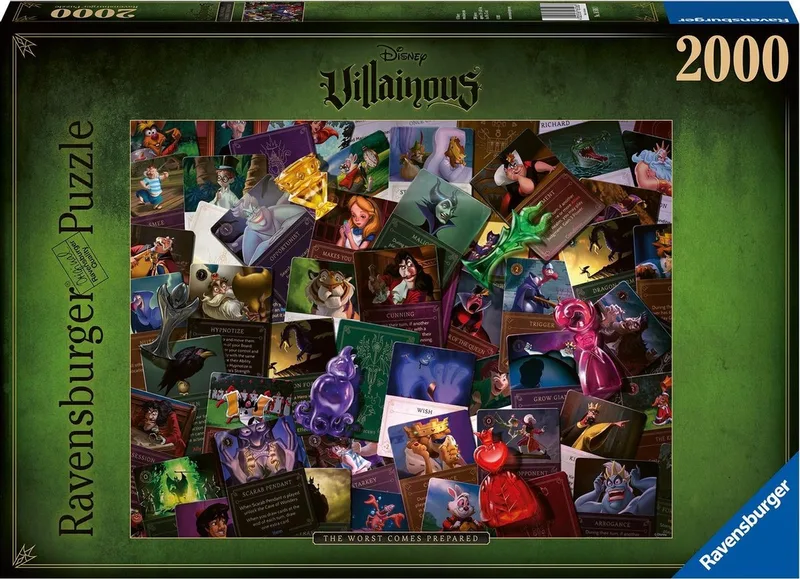 puzzel Villainous: All Villains The Worst Comes Prepared - Legpuzzel - 2000 stukjes from Ravensburger, Multicolour edition – box