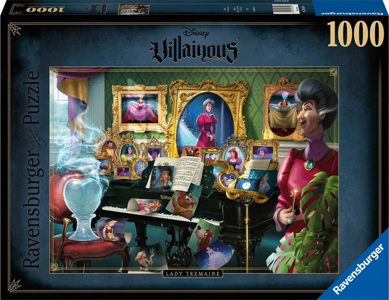 puzzel Villainous - Legpuzzel - 1000 stukjes van Ravensburger, editie Lady Tremaine – doos