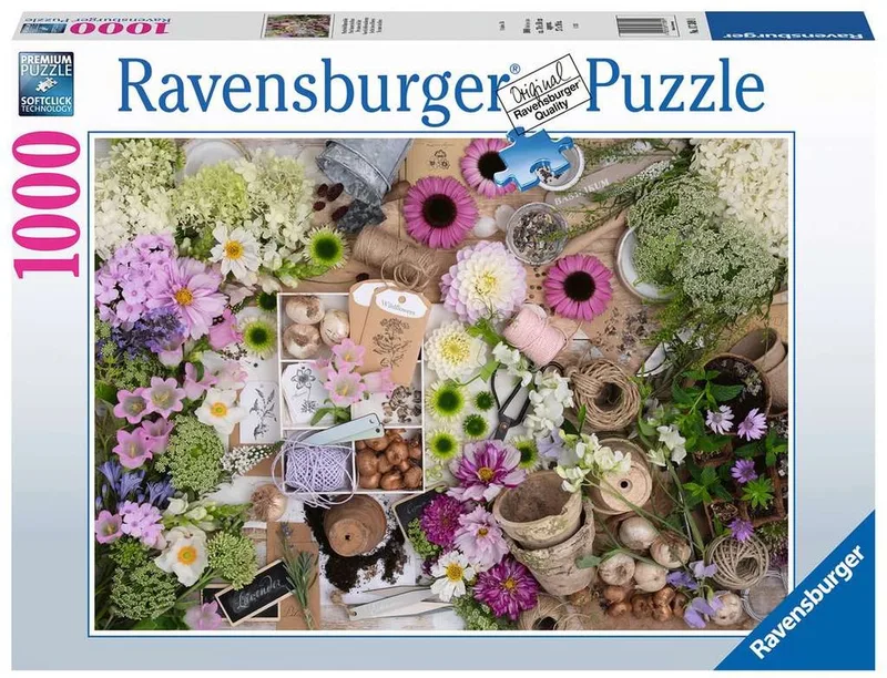 puzzel Voor de liefde van bloemen - Legpuzzel - 1000 stukjes van Ravensburger, editie Meerkleurig – doos