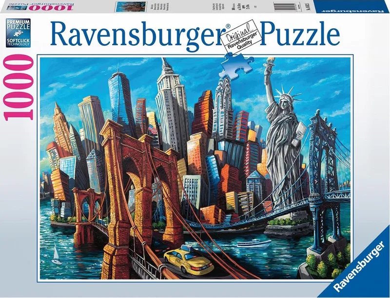 puzzel Welkom in New York - Legpuzzel - 1000 stukjes de Ravensburger, édition Multicolore – boîte