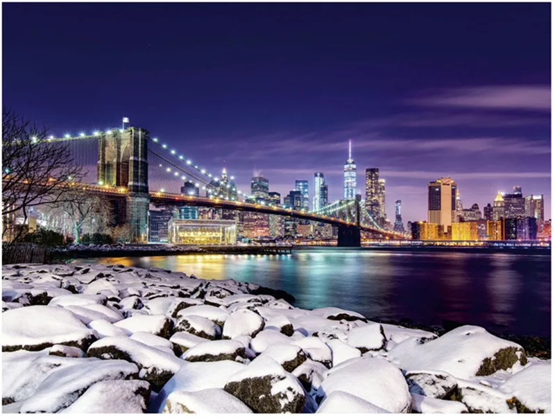 puzzel Winter in New York - Legpuzzel - 1500 stukjes de Ravensburger, édition Multicolore – boîte