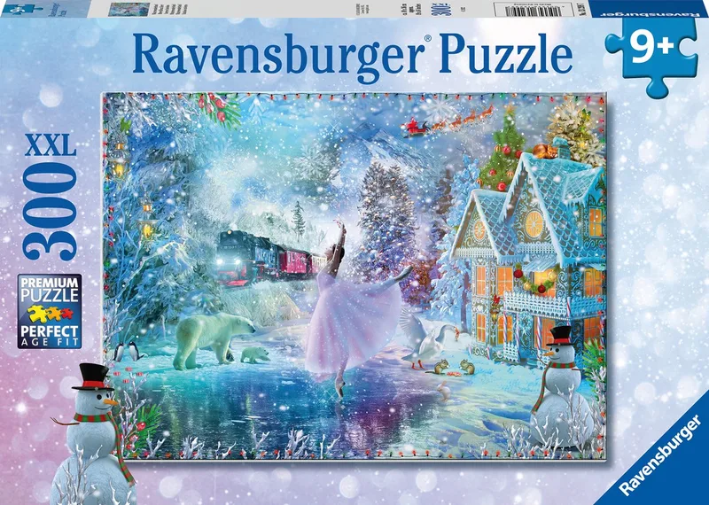 puzzel Winterwonderland - Legpuzzel - 300 XXL stukjes van Ravensburger, editie Meerkleurig – doos