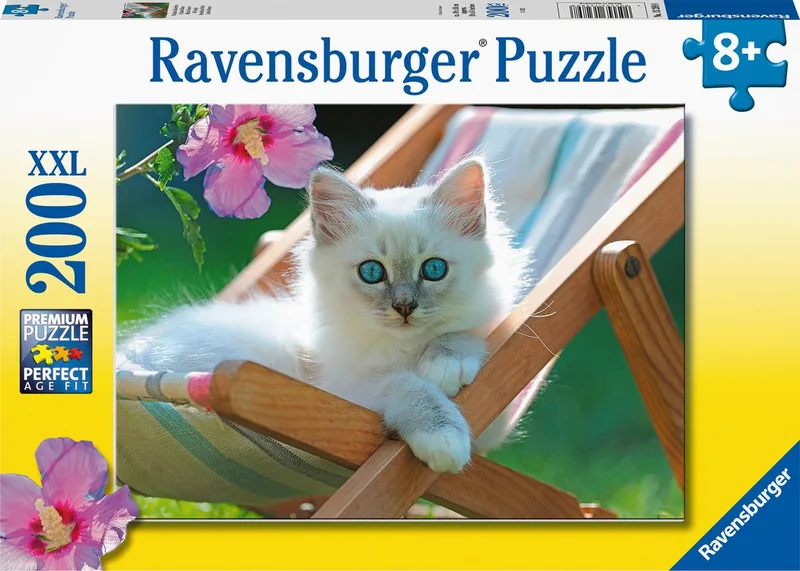 puzzel Wit katje - legpuzzel - 200 stukjes from Ravensburger, Multicolour edition – box