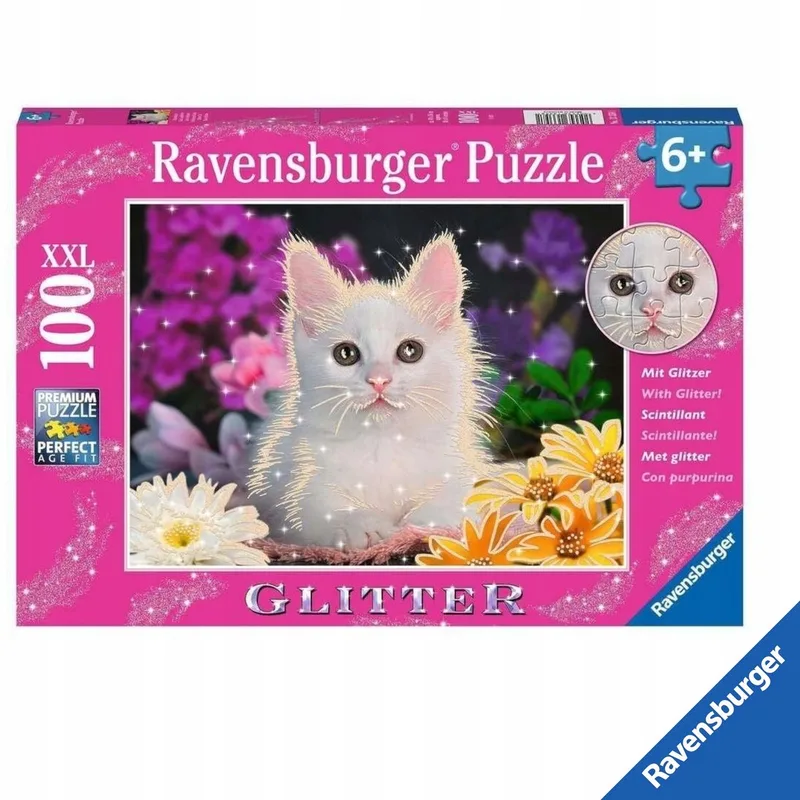 Puzzel XXL 100 Stukjes - Glitter Katje van Ravensburger – doos