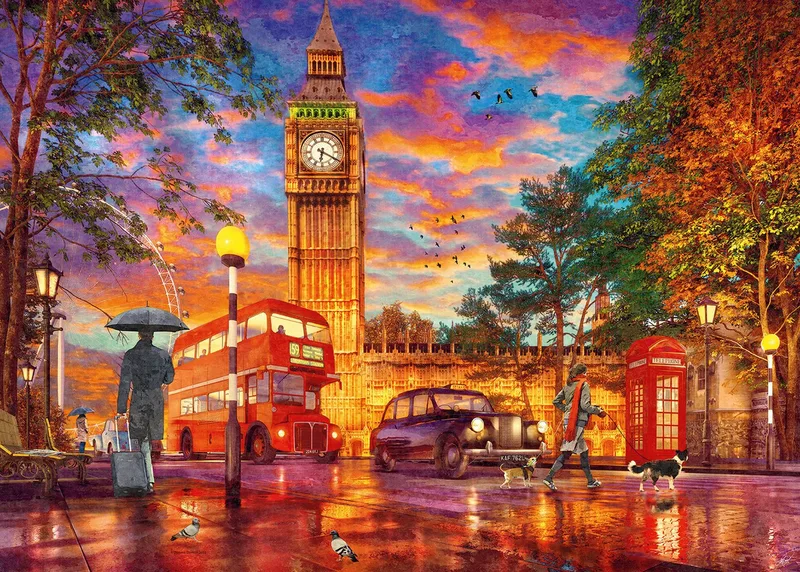 Puzzel Zonsondergang Londen 1000pcs from Ravensburger, Multicolour edition – box 2 of 2