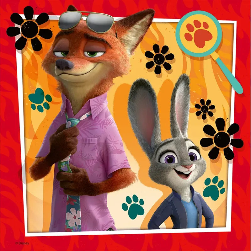 puzzel Zootopia - kinderpuzzel 3x49 stukjes karton. from Ravensburger, Multicolour edition – box 4 of 5
