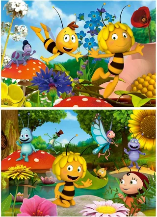 puzzelset kind Maja's Wereld - 2x12 stukjes karton. van Ravensburger, editie Meerkleurig – doos 2 van 4