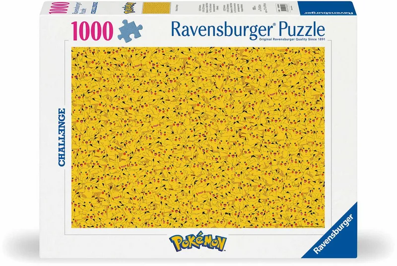 Puzzle 1000 Teile Puzzle Challenge Pokemon Pikachu 12000829, 1000 Puzzleteile van Ravensburger – doos 1 van 5