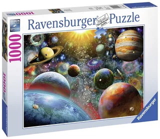 Puzzle 1000 Teile Ravensburger Puzzle Planeten 19858, 1000 Puzzleteile von Ravensburger – Schachtel 1 von 2
