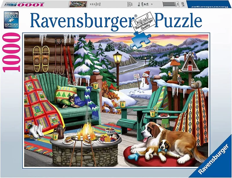 Puzzle 1000 Zimowy odpoczynek - Puzzel 1000 Winterrust van Ravensburger, editie Meerkleurig – doos