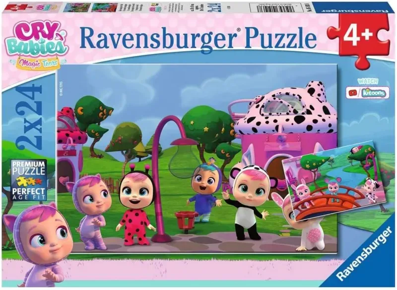 Puzzle 2 Puzzles - Cry Babies - 10 à 25 pièces von Ravensburger – Schachtel