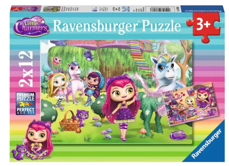 Puzzle 2 Puzzles - Little Charmers - 10 à 25 pièces de Ravensburger – boîte