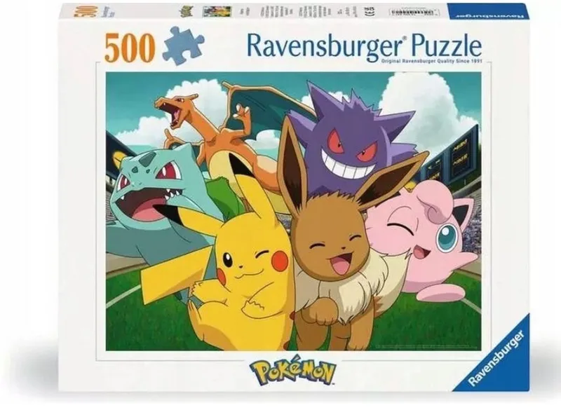 Puzzle 2D: Pokemon Classic 500 el. (12000441) - 2D-puzzel: Pokemon Classic 500 stukjes (12000441) van Ravensburger, editie Meerkleurig – doos